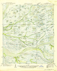 Pass A Loutre West Louisiana Historical topographic map, 1:31680 scale, 7.5 X 7.5 Minute, Year 1947