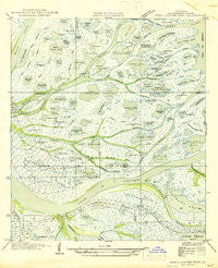Pass A Loutre West Louisiana Historical topographic map, 1:31680 scale, 7.5 X 7.5 Minute, Year 1947