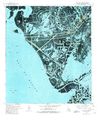 Pass Tante Phine Louisiana Historical topographic map, 1:24000 scale, 7.5 X 7.5 Minute, Year 1971
