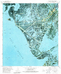 Pass Tante Phine Louisiana Historical topographic map, 1:24000 scale, 7.5 X 7.5 Minute, Year 1971