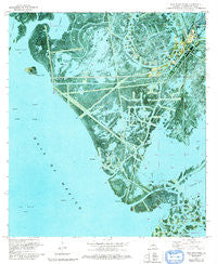 Pass Tante Phine Louisiana Historical topographic map, 1:24000 scale, 7.5 X 7.5 Minute, Year 1971