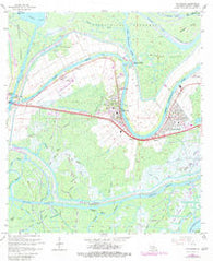 Patterson Louisiana Historical topographic map, 1:24000 scale, 7.5 X 7.5 Minute, Year 1966