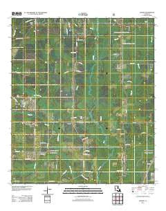 Pawnee Louisiana Historical topographic map, 1:24000 scale, 7.5 X 7.5 Minute, Year 2012