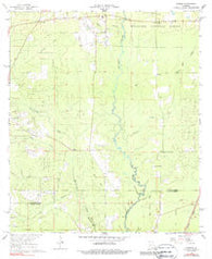 Pawnee Louisiana Historical topographic map, 1:24000 scale, 7.5 X 7.5 Minute, Year 1968