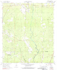 Pawnee Louisiana Historical topographic map, 1:24000 scale, 7.5 X 7.5 Minute, Year 1968