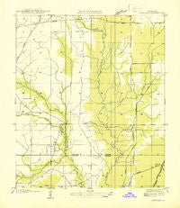 Pawnee Louisiana Historical topographic map, 1:31680 scale, 7.5 X 7.5 Minute, Year 1935