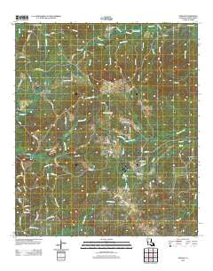 Peason Louisiana Historical topographic map, 1:24000 scale, 7.5 X 7.5 Minute, Year 2012