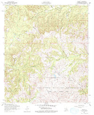 Peason Louisiana Historical topographic map, 1:24000 scale, 7.5 X 7.5 Minute, Year 1954