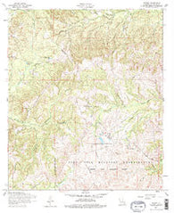 Peason Louisiana Historical topographic map, 1:24000 scale, 7.5 X 7.5 Minute, Year 1954