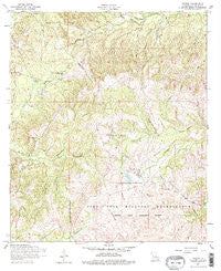 Peason Louisiana Historical topographic map, 1:24000 scale, 7.5 X 7.5 Minute, Year 1954