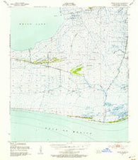 Pecan Island Louisiana Historical topographic map, 1:62500 scale, 15 X 15 Minute, Year 1951