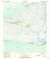 Pecan Island Louisiana Historical topographic map, 1:62500 scale, 15 X 15 Minute, Year 1951