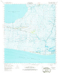 Pecan Island Louisiana Historical topographic map, 1:62500 scale, 15 X 15 Minute, Year 1951