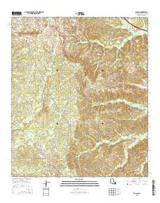 Pelican Louisiana Current topographic map, 1:24000 scale, 7.5 X 7.5 Minute, Year 2015