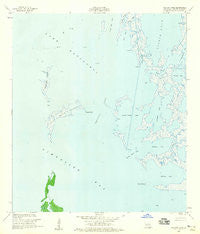 Pelican Pass Louisiana Historical topographic map, 1:24000 scale, 7.5 X 7.5 Minute, Year 1956