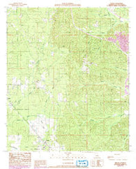 Pelican Louisiana Historical topographic map, 1:24000 scale, 7.5 X 7.5 Minute, Year 1989