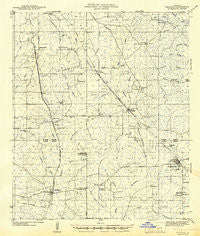 Pelican Louisiana Historical topographic map, 1:62500 scale, 15 X 15 Minute, Year 1941