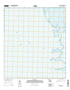 Pelican Pass Louisiana Current topographic map, 1:24000 scale, 7.5 X 7.5 Minute, Year 2015
