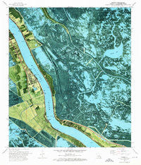Phoenix Louisiana Historical topographic map, 1:24000 scale, 7.5 X 7.5 Minute, Year 1973
