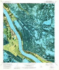 Phoenix Louisiana Historical topographic map, 1:24000 scale, 7.5 X 7.5 Minute, Year 1973