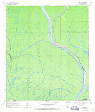 Pigeon Louisiana Historical topographic map, 1:24000 scale, 7.5 X 7.5 Minute, Year 1969