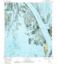Pilottown Louisiana Historical topographic map, 1:24000 scale, 7.5 X 7.5 Minute, Year 1971