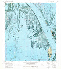 Pilottown Louisiana Historical topographic map, 1:24000 scale, 7.5 X 7.5 Minute, Year 1971