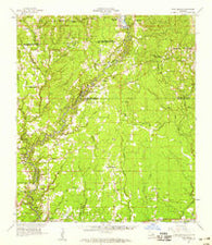 Pine Grove Louisiana Historical topographic map, 1:62500 scale, 15 X 15 Minute, Year 1958