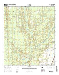 Pine Chapel Louisiana Current topographic map, 1:24000 scale, 7.5 X 7.5 Minute, Year 2015