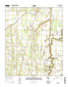 Pioneer Louisiana Current topographic map, 1:24000 scale, 7.5 X 7.5 Minute, Year 2015