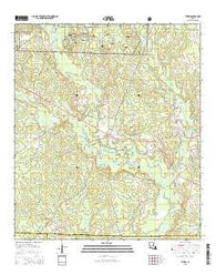 Pitkin Louisiana Current topographic map, 1:24000 scale, 7.5 X 7.5 Minute, Year 2015