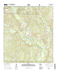 Pitkin Louisiana Current topographic map, 1:24000 scale, 7.5 X 7.5 Minute, Year 2015