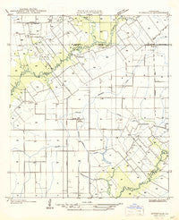 Pitreville Louisiana Historical topographic map, 1:31680 scale, 7.5 X 7.5 Minute, Year 1947