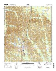 Plain Dealing Louisiana Current topographic map, 1:24000 scale, 7.5 X 7.5 Minute, Year 2015
