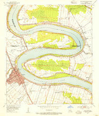 Plaquemine Louisiana Historical topographic map, 1:24000 scale, 7.5 X 7.5 Minute, Year 1953