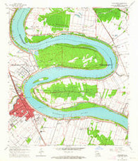 Plaquemine Louisiana Historical topographic map, 1:24000 scale, 7.5 X 7.5 Minute, Year 1963