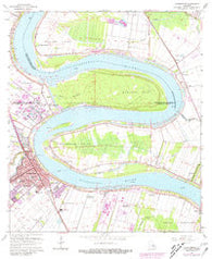 Plaquemine Louisiana Historical topographic map, 1:24000 scale, 7.5 X 7.5 Minute, Year 1963