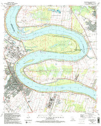 Plaquemine Louisiana Historical topographic map, 1:24000 scale, 7.5 X 7.5 Minute, Year 1992