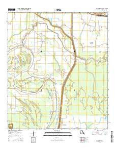 Plaucheville Louisiana Current topographic map, 1:24000 scale, 7.5 X 7.5 Minute, Year 2015