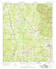 Pleasant Hill Louisiana Historical topographic map, 1:62500 scale, 15 X 15 Minute, Year 1957