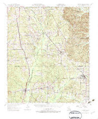 Pleasant Hill Louisiana Historical topographic map, 1:62500 scale, 15 X 15 Minute, Year 1957