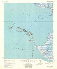 Point Au Fer Louisiana Historical topographic map, 1:62500 scale, 15 X 15 Minute, Year 1957