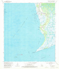 Point Chevreuil Louisiana Historical topographic map, 1:24000 scale, 7.5 X 7.5 Minute, Year 1970