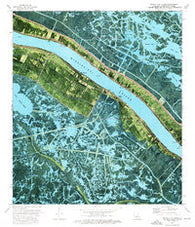 Pointe a La Hache Louisiana Historical topographic map, 1:24000 scale, 7.5 X 7.5 Minute, Year 1973