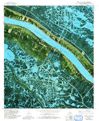 Pointe a La Hache Louisiana Historical topographic map, 1:24000 scale, 7.5 X 7.5 Minute, Year 1973