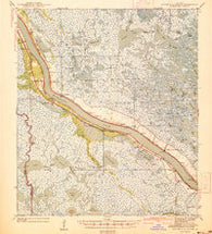 Pointe a La Hache Louisiana Historical topographic map, 1:62500 scale, 15 X 15 Minute, Year 1939