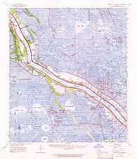Pointe a La Hache Louisiana Historical topographic map, 1:62500 scale, 15 X 15 Minute, Year 1962
