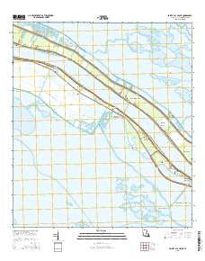 Pointe a la Hache Louisiana Current topographic map, 1:24000 scale, 7.5 X 7.5 Minute, Year 2015