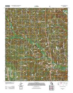 Pollock Louisiana Historical topographic map, 1:24000 scale, 7.5 X 7.5 Minute, Year 2012