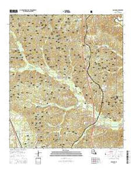 Pollock Louisiana Current topographic map, 1:24000 scale, 7.5 X 7.5 Minute, Year 2015